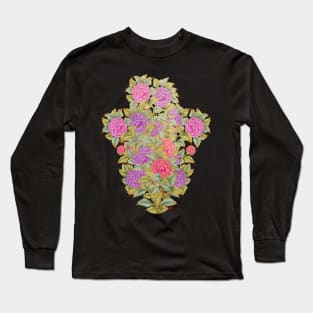 Peony flowers like popcorn - Puple colored Long Sleeve T-Shirt